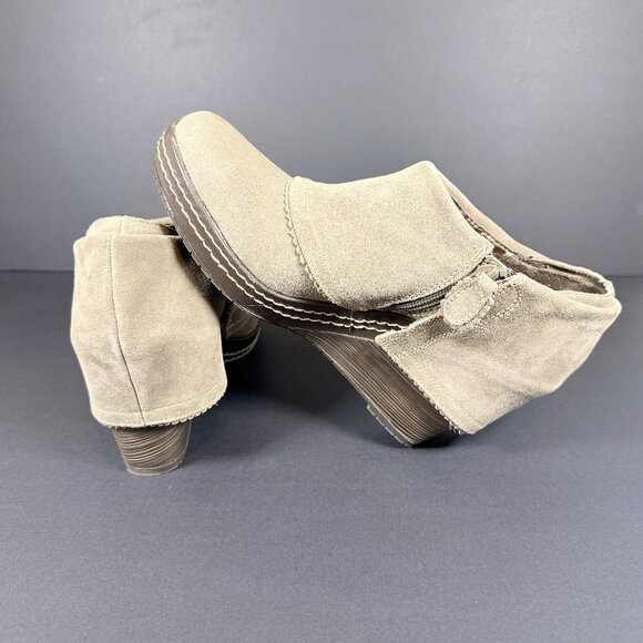Dr. Scholls Women's Suede Ankle Boots 8M Tan Memory Foam - Picture 5 of 9